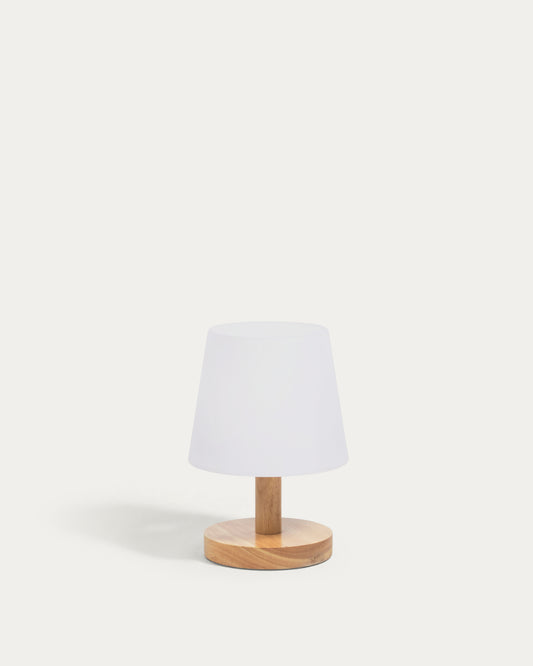 Ambar table lamp in polythylene and wood