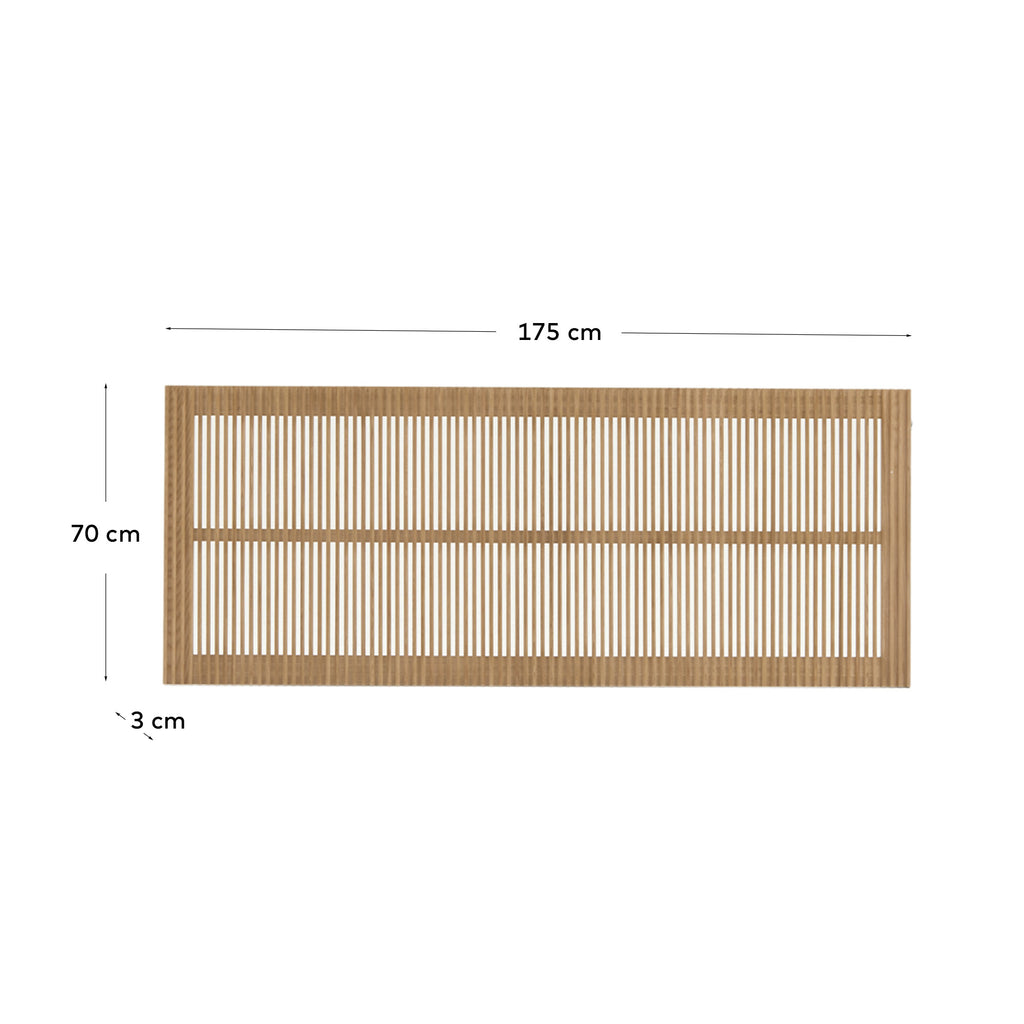 Beyla solid oak wood headboard for bed up to 160 cm FSC 100%