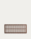 Beyla solid ash wood headboard with walnut finish for a bed up to 160 cm FSC 100%