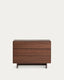 Norlen 3-drawer chest of drawers in walnut veneer FSC Mix Credit 101 x 75 cm