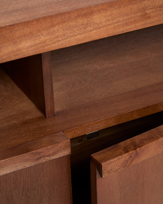 Norani sideboard in solid acacia wood and acacia veneer 180 x 85 cm