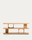 Aduma natural-coloured finish oak veneer shelving unit FSC 100% 160 x 65 cm