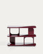 Aduma maroon glossy-finish lacquered MDF shelving unit FSC 100% 100 x 65 cm
