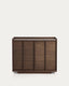 Onix sideboard with a walnut veneer in a dark finish, 100 x 80 cm FSC Mix Credit