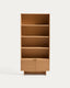 Norlen shelving unit in oak veneer with natural finish FSC Mix Credit 90 x 190 cm
