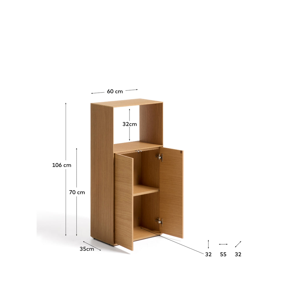 Visala oak veneer shelf 60 x 106 cm FSC 100%