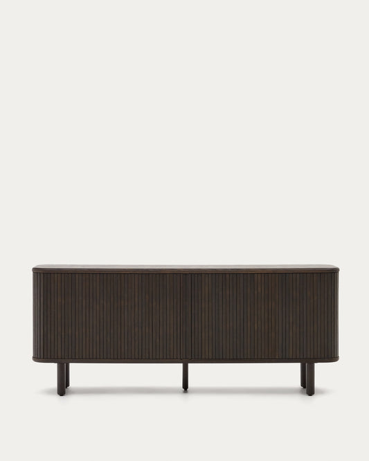 Mailen 2 door sideboard in ash veneer with a dark finish 180 x 75 cm