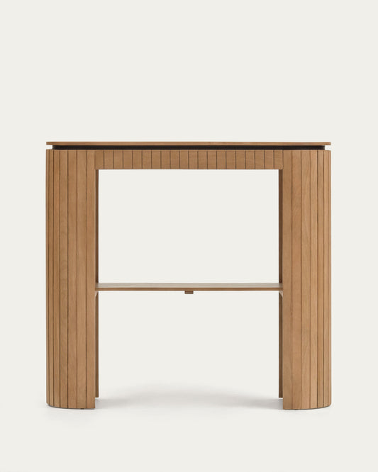 Licia console table with 1 drawer, solid mango wood, 120 x 90 cm