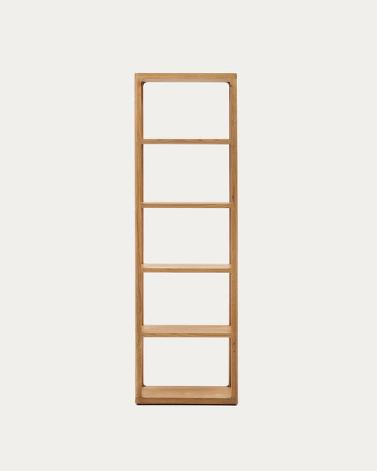 Maymai shelf with solid oak structure 60 x 193 cm