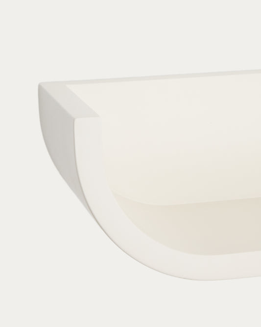 Salaya shelf in lacquered beige ash laminated plywood 60 x 12 cm