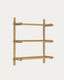 Sitra modular shelf, 3 solid oak wood shelves in a natural finish, 90 cm, FSC Mix Credit