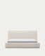 Ecru Blok bed with removable covers for 180 x 200 cm mattress FSC Mix Credit