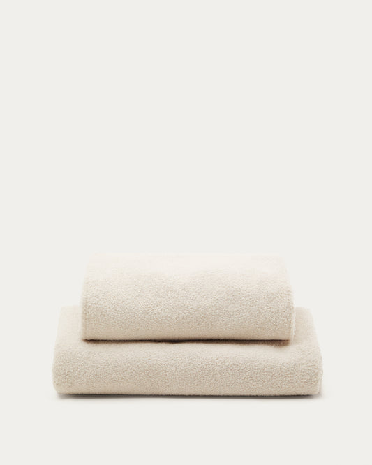 Martina bed cover in ecru bouclé for a 160 x 200 cm mattress