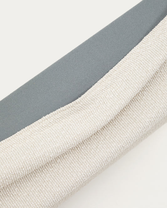 Martina bed cover in ecru chenille for mattress 160 x 200cm