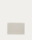 Pearl chenille Valma headboard with removable cover for beds up to 90 cm wide.