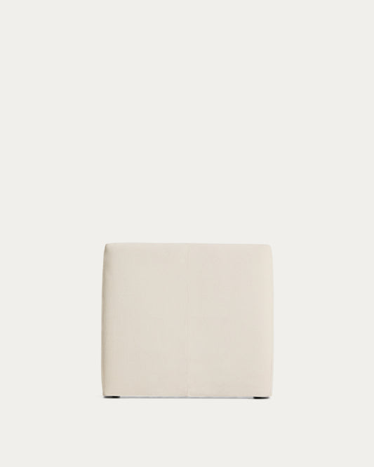 Blok ecru headboard with removable cover for bed up to 90cm