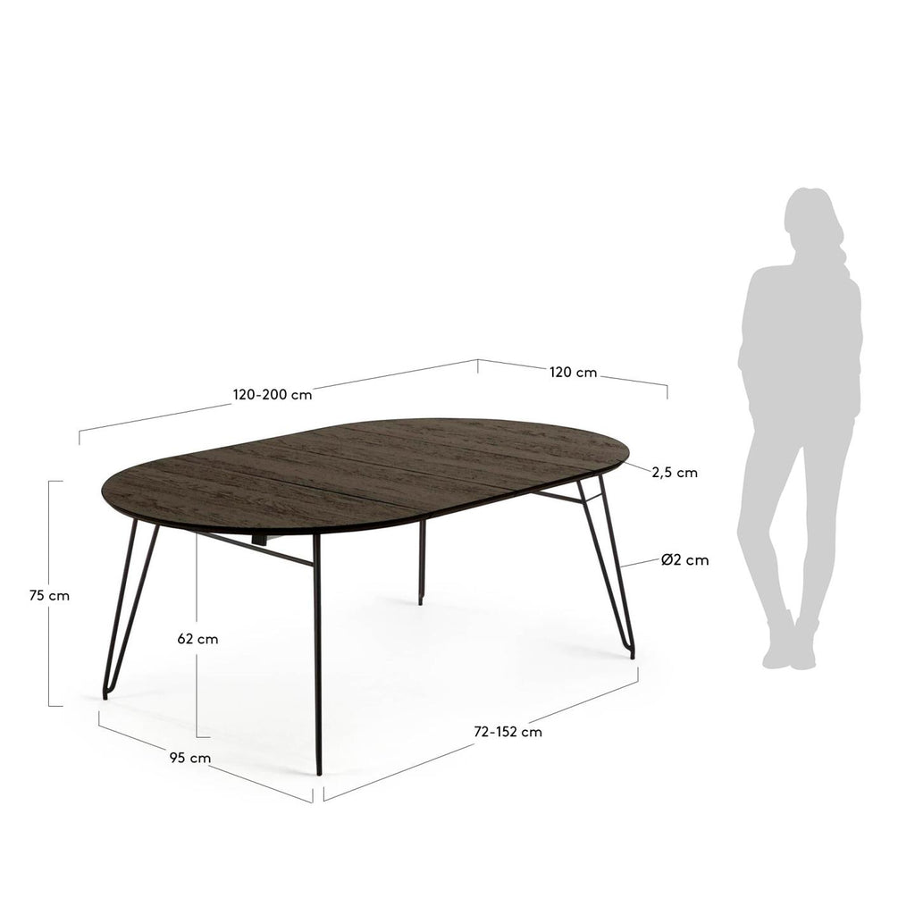 Extendable Milian table Ø 120 (200) cm