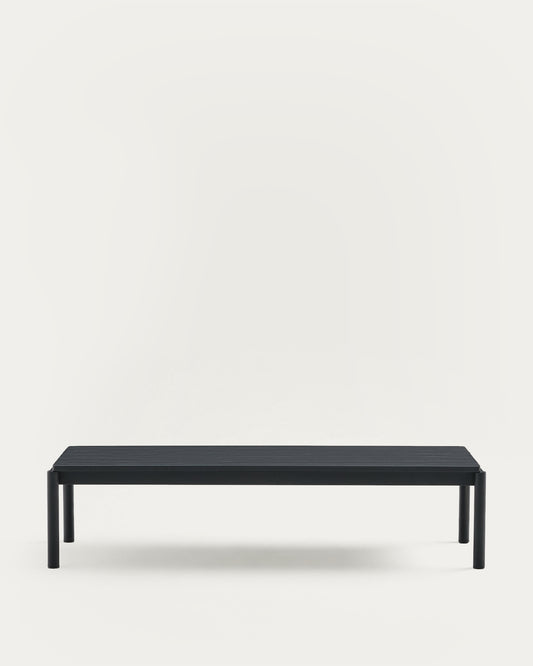Sorells coffee table in grey aluminum 63 x 144,6 cm
