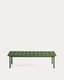 Maurina coffee table in green galvanised steel with green tiles 122 x 61 cm