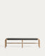 Alipa bench in FSC 100% solid acacia wood and dark grey rope cord 180 cm
