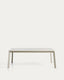 Brela extendable table in natural aluminium 205(287) x 100 cm