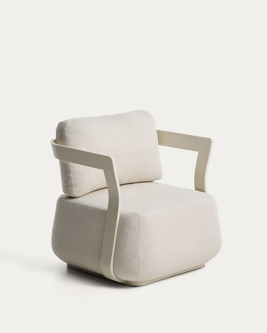 Tamaris ecru aluminium outdoor armchair