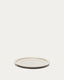 White ceramic Coval dessert plate