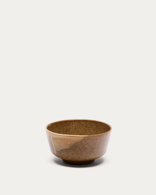 Brown ceramic Nagoli bowl