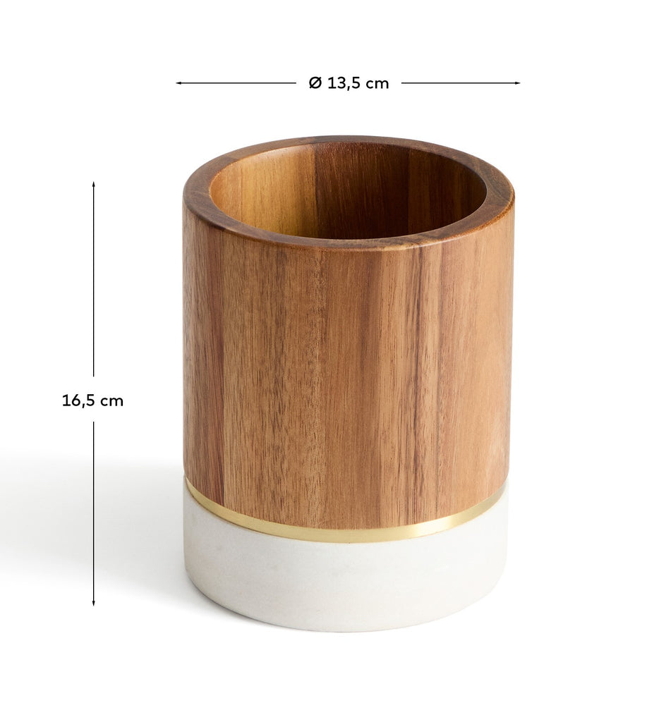 Nover utensil holder in acacia wood FSC 100%