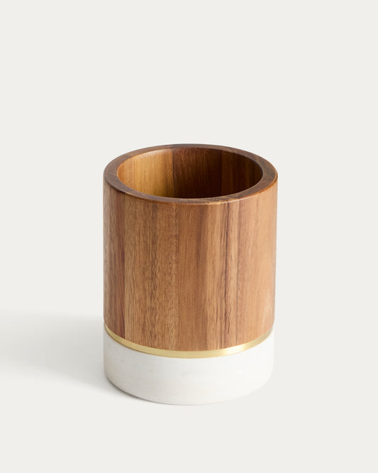 Nover utensil holder in acacia wood FSC 100%