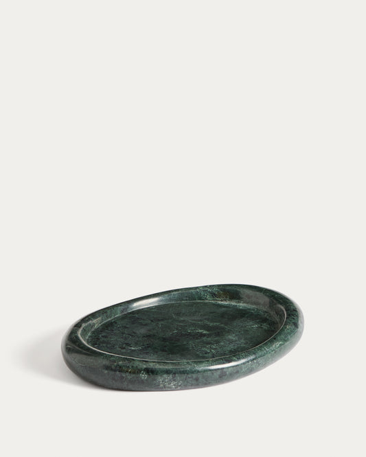 Lenorel tray in green marble 30 x 23 cm