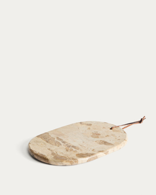 Orlina tray in beige marble 30 x 20 cm