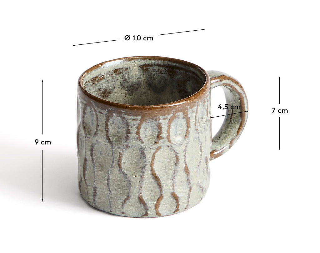 Alenia mug in brown ceramic