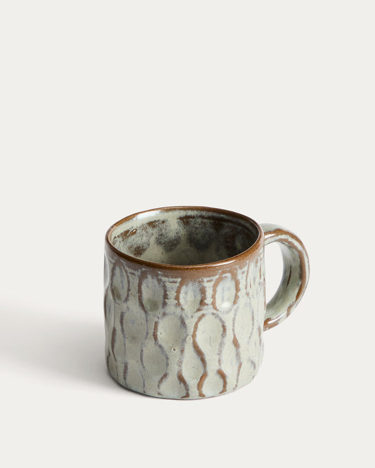 Alenia mug in brown ceramic