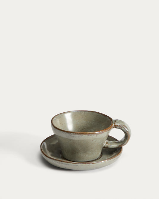 Alenia brown ceramic mug