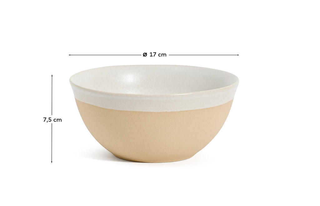 Beige Azir ceramic bowl
