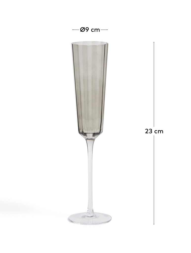 Clarien grey champagne glass, 18 cl
