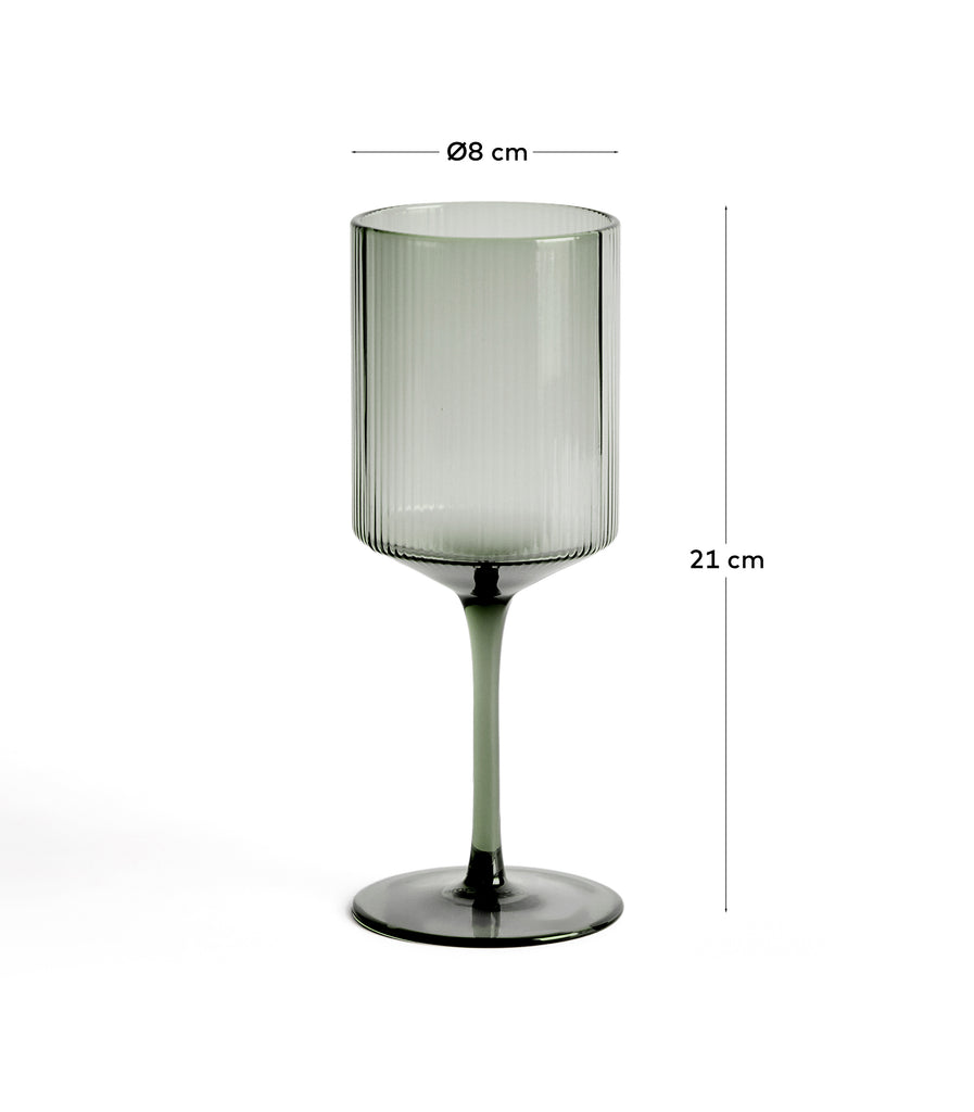 Eluria green wine glass, 39.5 cl