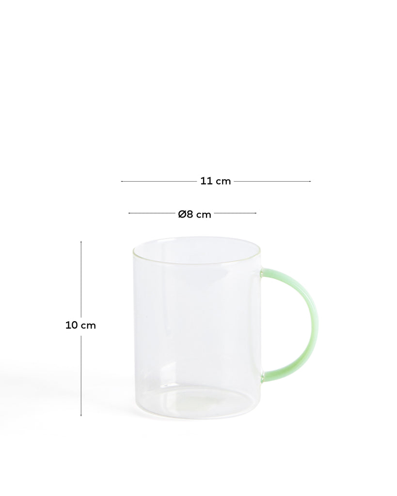 Micla clear glass mug