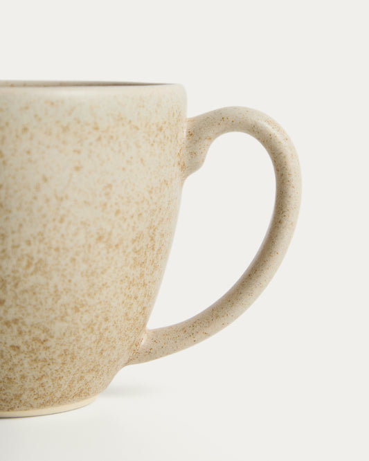Sarel beige ceramic mug