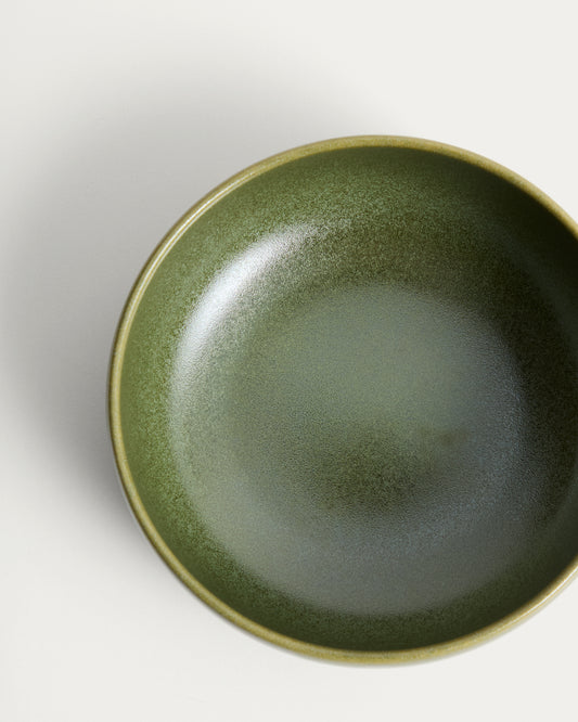 Uilo small green ceramic bowl