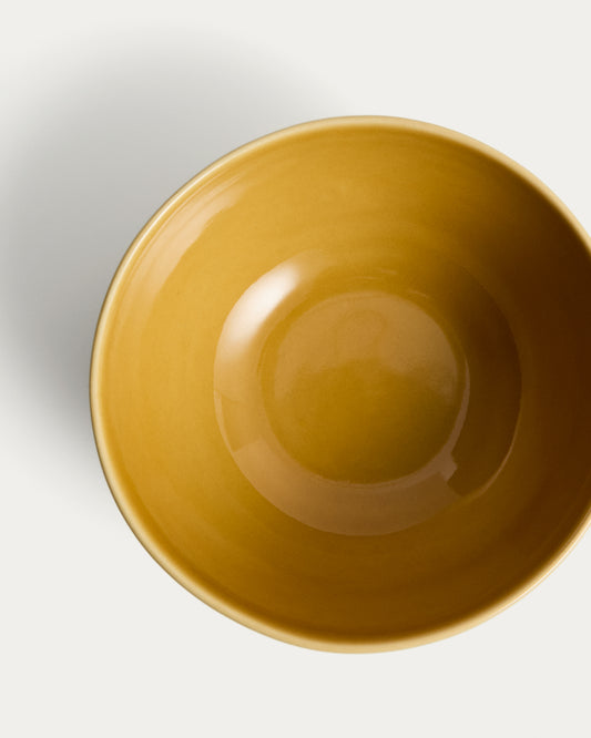 Selune yellow ceramic bowl