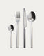 Dilora 16-piece stainless steel cutlery set with a glossy finish