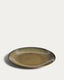 Aderno moss green ceramic plate