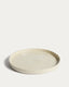 Daner ecru ceramic plate