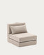 Arty beige, convertible pouffe/bed 70 x 89 (200) cm