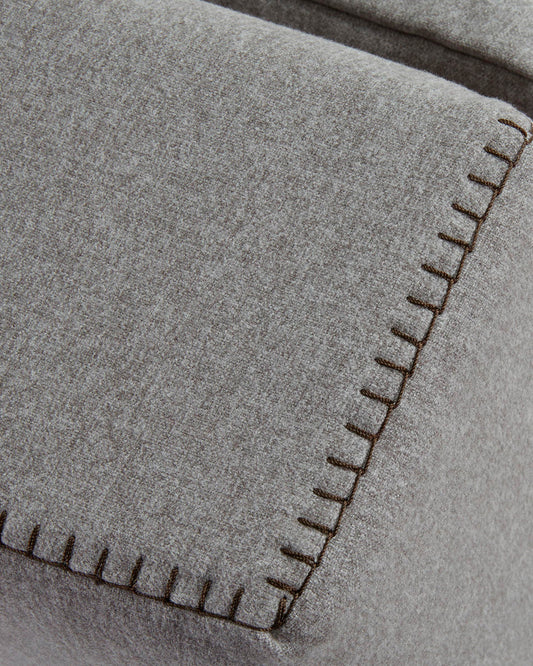 Arty pouffe bed in light grey, 70 x 89 (200) cm