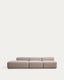 Blok beige chenille 3-seater sofa with left terminal 325cm FSC Mix Credit