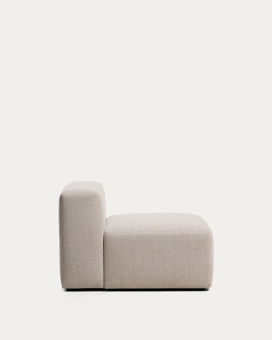 Blok beige chenille armchair 90cm FSC Mix Credit