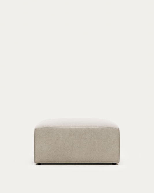 Blok beige chenille footrest 90 x 74cm FSC Mix Credit